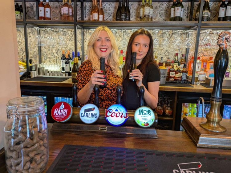 Richia O'Neill with her goddaughter, Felicity Lee, who will be helping her behind the bar. (Photo: Nub News) 