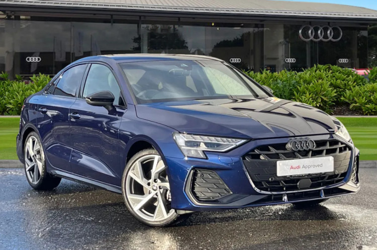 This Audi A3 Black Edition is sure to turn heads on the road. (Swansway).