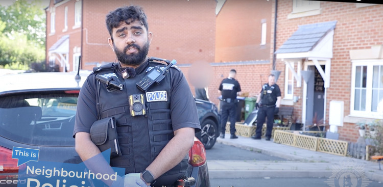 Meet PC Girish Tiwary from Warwick Safer Neighbourhood Team (image via Warwickshire Police)