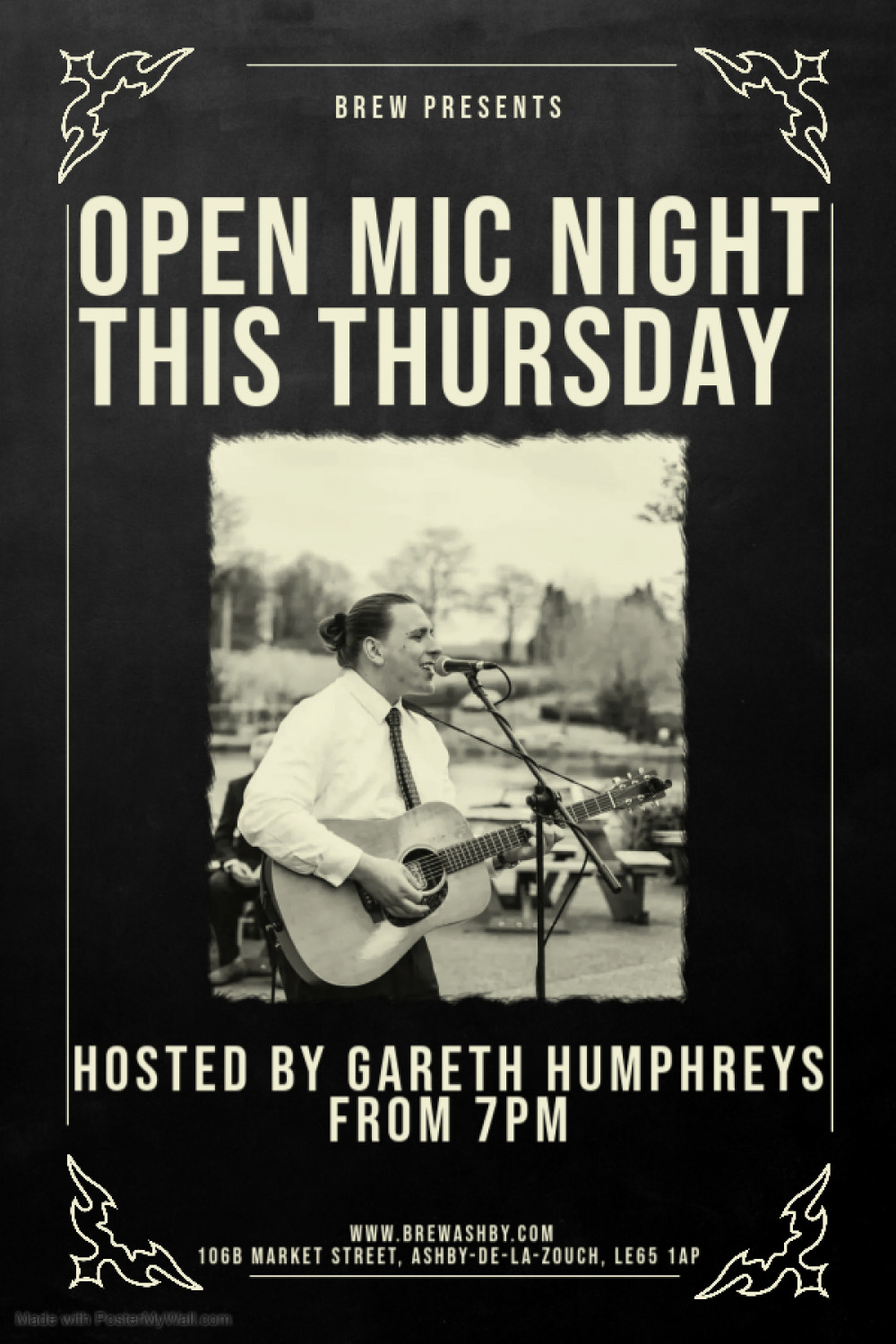 Open Mic Night Hosted by Gareth Humphreys Open Mic Night Hosted by Gareth Humphreys