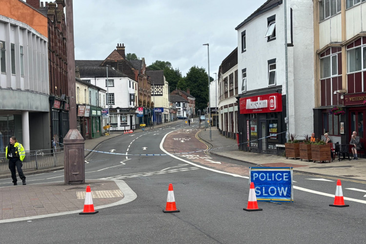 Staffordshire Police had a cordon in place on in Stoke on Sunday 29 June after the attack. (Nub News)