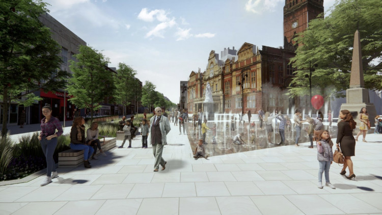 The Leamington Transformation Board's plans to pedestrianise Parade in Leamington Spa (image supplied)