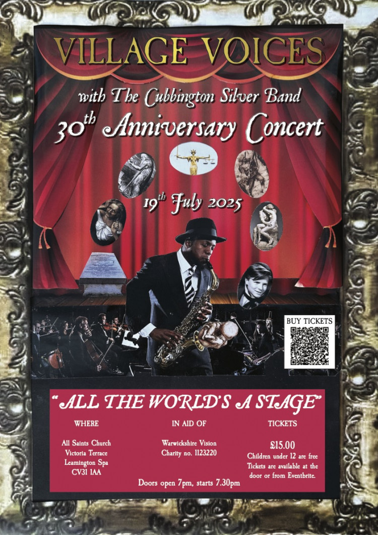 All the World's a Stage: Village Voices 30th Anniversary Concert with The Cubbington Silver Band