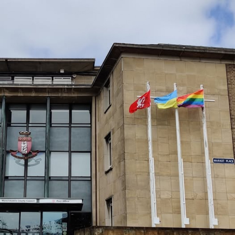 The leader of WCC refused to remove the Pride flag when the new interim leader demanded it image via Warwickshire County Council)