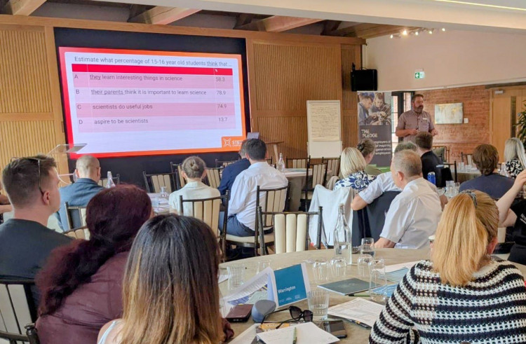Staff discussed work placement opportunities and skills needed for future work forces (Image via: Marketing Cheshire)