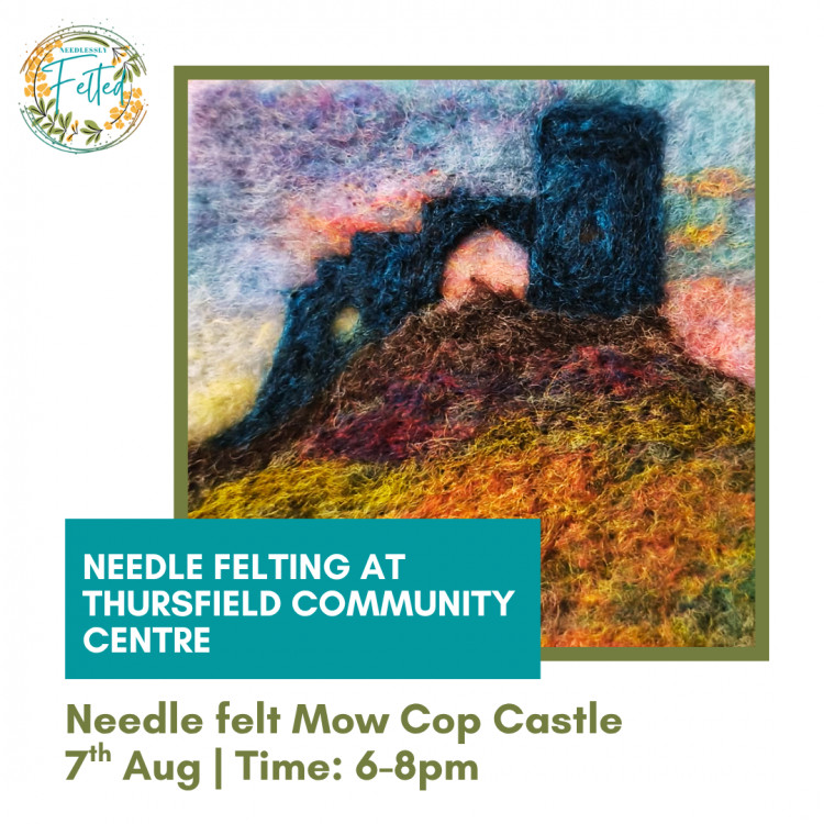 Needle Felting Workshop - Mow Cop Sunset - Thursfield Community Centre 