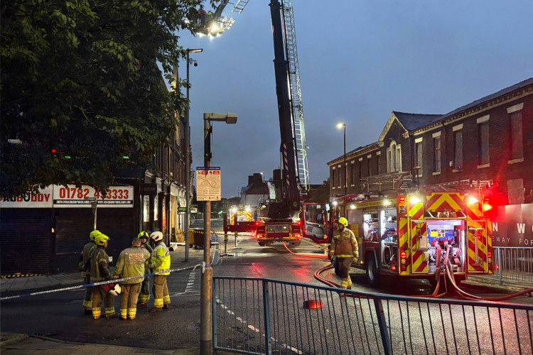 Fire crews are tackling a blaze in Longton. (Nub News)