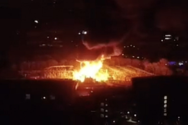 The March 2024 fire at North Hyde substation was triggered by moisture in ageing equipment, leading to a mass blackout affecting Heathrow Airport (credit: SWNS).