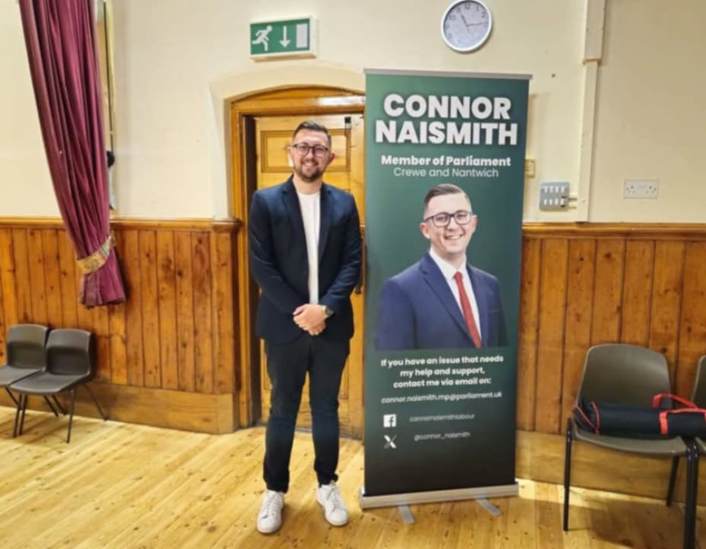 Crewe and Nantwich MP, Connor Naismith, has spoken after voting for Labour's heavily amended welfare bill on July 1, promising a Q&A session with constituents who previously raised concerns (Supplied).