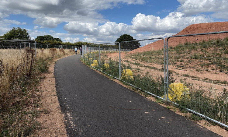 W164 in Crackley has already been diverted for HS2 works (image by Robin Stott)