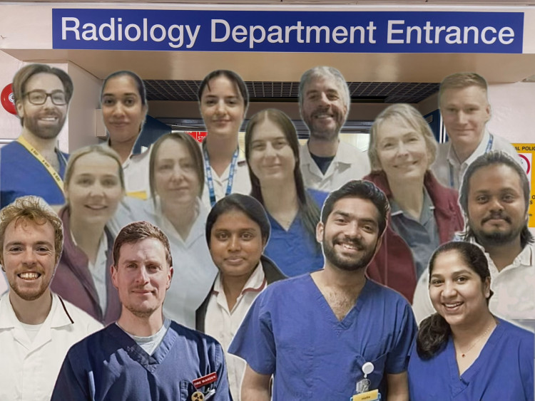 Macclesfield hospital's radiology department are raising money for a new waiting room (Credit: ECNHST)