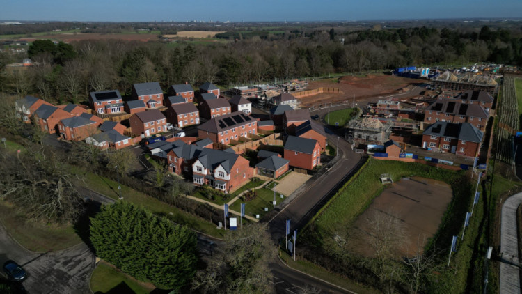 Miller Homes' Southcrest Rise development in Kenilworth (image via Miller Homes)