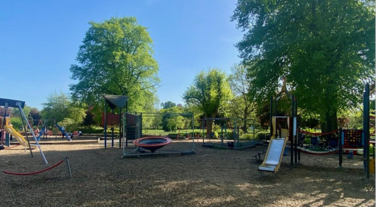 The play area at St Nicholas Park in Warwick (image via WDC)