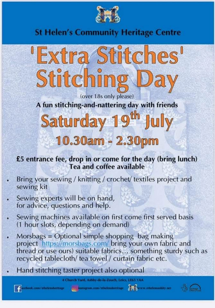 Extra Stitches - Stitching Day Extra Stitches - Stitching Day