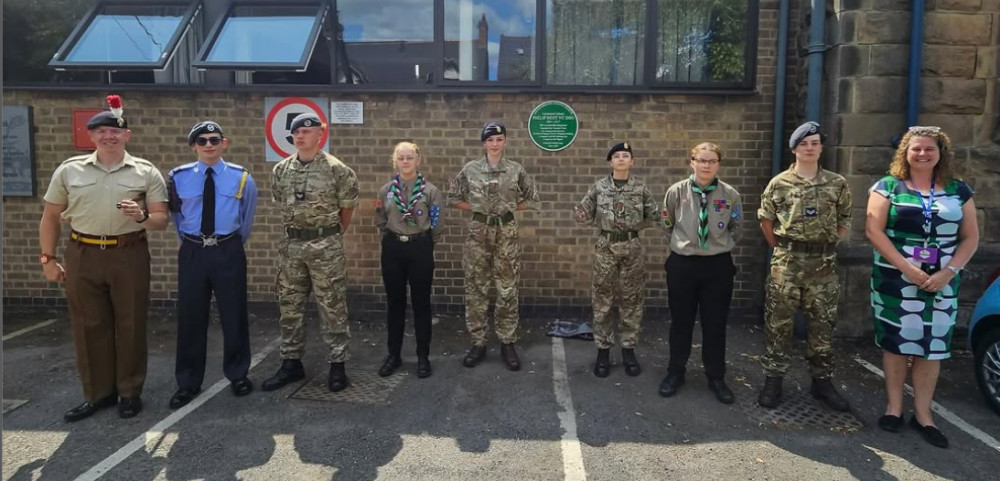 Ceremony to reveal new Green Plaque celebrating Lt Col Philip Bent (Photo: Ashby School) Ceremony to reveal new Green Plaque celebrating Lt Col Philip Bent (Photo: Ashby School)