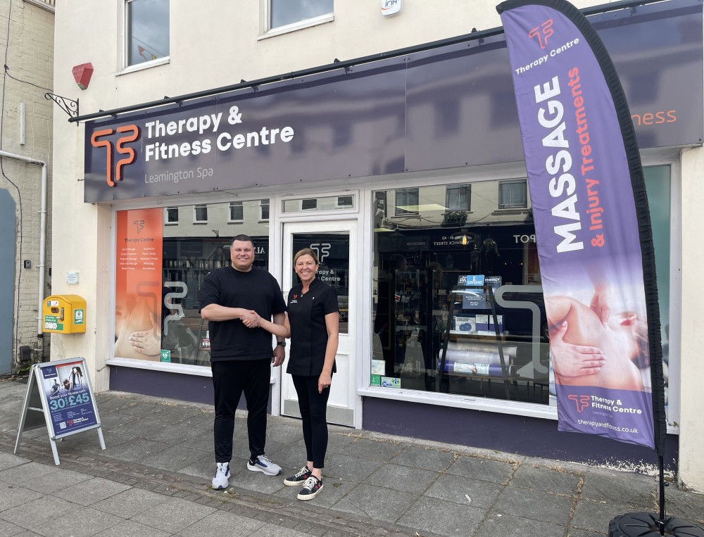 Jay Moore pictured with Lisa Devine at The Therapy and Fitness Centre (image supplied) Jay Moore pictured with Lisa Devine at The Therapy and Fitness Centre (image supplied)