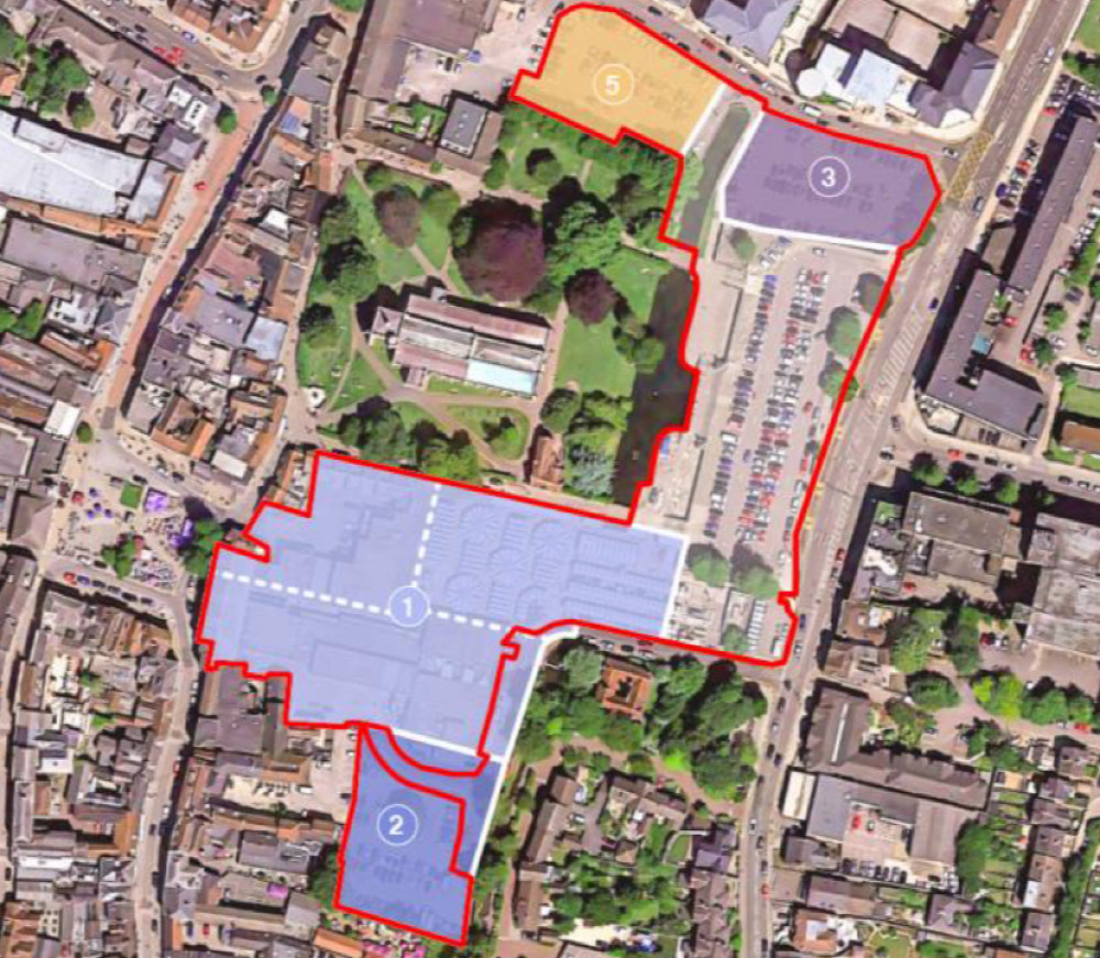 The preferred Churchgate redevelopment footprint The preferred Churchgate redevelopment footprint