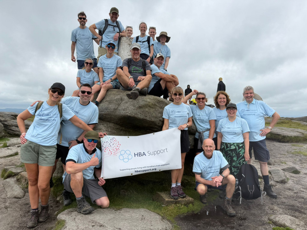 Hike for Hope raised over £5,000 for Ashby-based charity Hereditary Brain Aneurysm Support (Photo: HBA Support) Hike for Hope raised over £5,000 for Ashby-based charity Hereditary Brain Aneurysm Support (Photo: HBA Support)