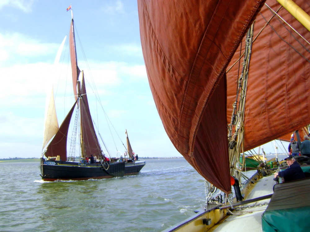 Centaur and Pudge at sea. (Credit: Thames Sailing Barge Trust) Centaur and Pudge at sea. (Credit: Thames Sailing Barge Trust)