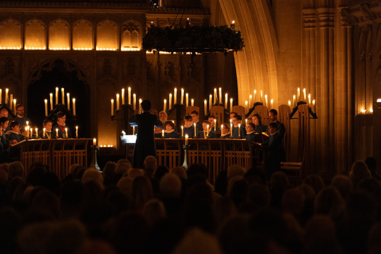 Tickets for Wells Cathedral's Carols by Candlelight concerts, running from December 19 to 21, 2025, go on sale July 17.  (Supplied) 
