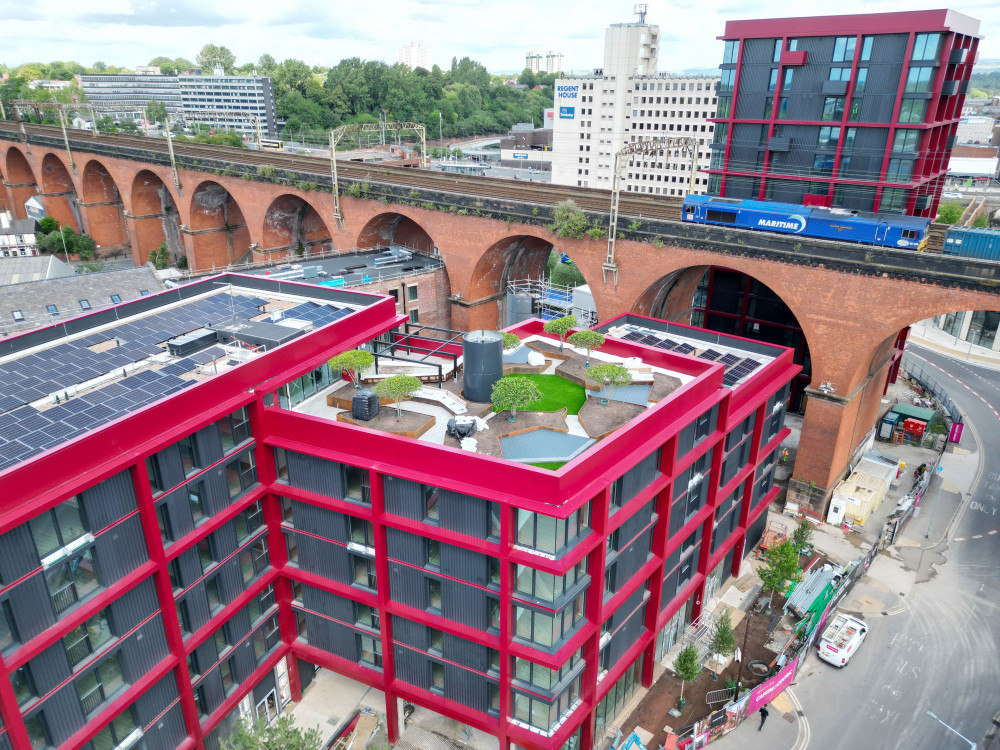 Capital &Centric has released some exciting new pictures of the rooftop garden at Weir Mill in Stockport (Image - Capital&Centric) Capital &Centric has released some exciting new pictures of the rooftop garden at Weir Mill in Stockport (Image - Capital&Centric)