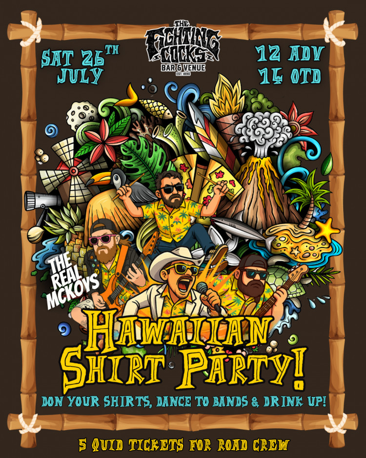 Hawaiian Shirt Party With THE REAL MCKOYS – LAST TOUR! Hawaiian Shirt Party With THE REAL MCKOYS – LAST TOUR!