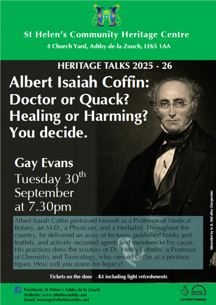 Heritage Talk - A I Coffin- Doctor or Quack? Heritage Talk - A I Coffin- Doctor or Quack?