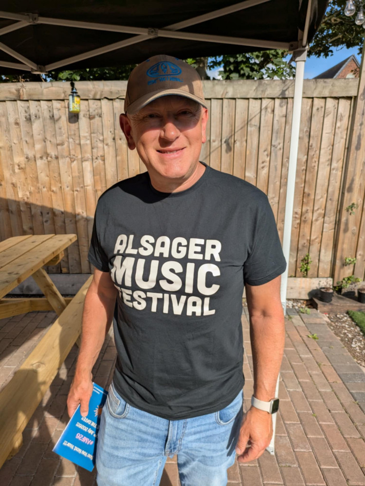It's a busy weekend ahead. What's your plans? Photographed is Pete Weatherburn, chairman of Alsager Music Festival.   (Photo: Nub News)