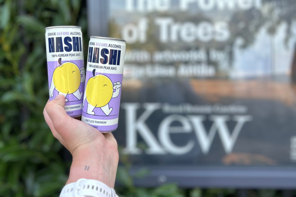 Nashi recommend their 100% Korean pear juice drink to help concert goers enjoy the music without the hangover the following morning (credit: Nashi Pear Juice).