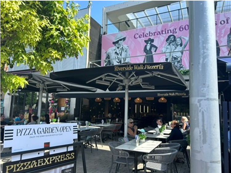 Pizza Express opened on Kingston's Riverside Walk last month (Credit: Esme Agius-Kensell)