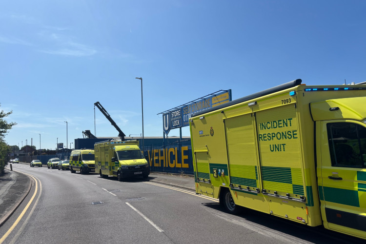 A man is in the Royal Stoke after 'falling from height' in Etruria. (Supplied)