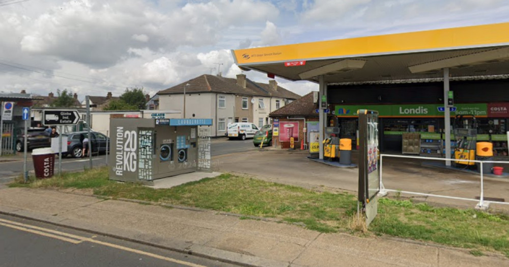 The machines at the Broadway service station. The machines at the Broadway service station.