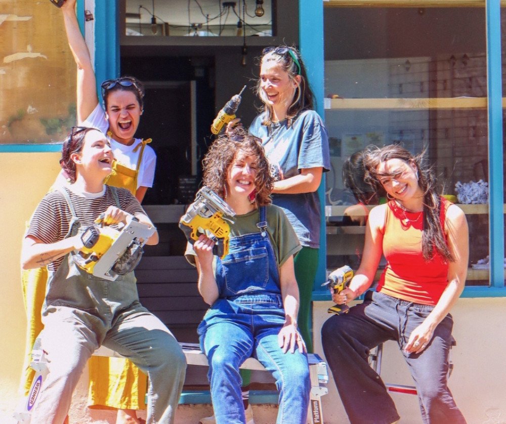 he shop is run by local makers Katie Gillard, Katrina Sheldon, Laura Murray, Milly Ollis, and Tasha Angell. (Supplied) 