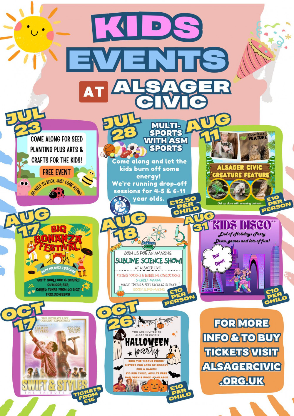 It's a summer of fun for children at Alsager Civic. (Photo: Alsager Civic) It's a summer of fun for children at Alsager Civic. (Photo: Alsager Civic)