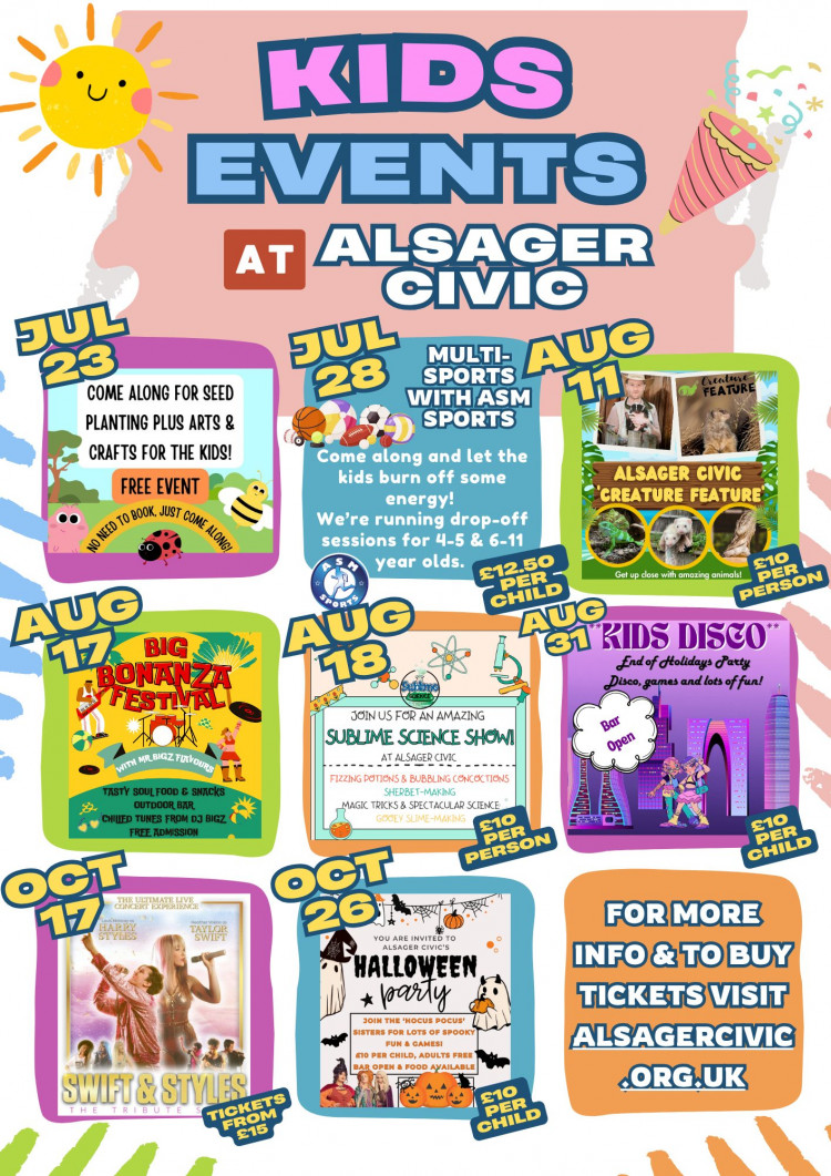 It's a summer of fun for children at Alsager Civic. (Photo: Alsager Civic)