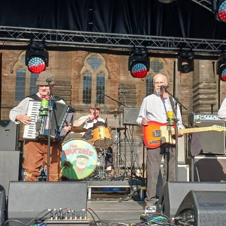The Wurzels at Party in the Palace (Photo: Bishop's Palace). 