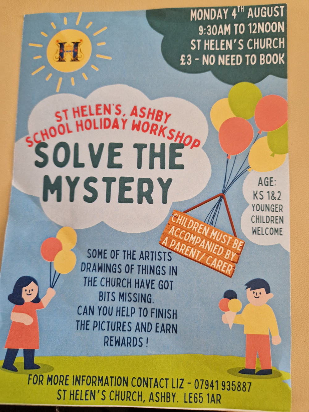 Solve The Mystery - School Holiday Workshop for KS1 & 2