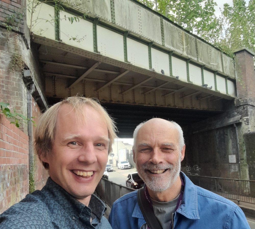 Councillors Chris King and Jonathan Chilvers at Lower Avenue Network Rail Bridge in Leamington (image supplied) Councillors Chris King and Jonathan Chilvers at Lower Avenue Network Rail Bridge in Leamington (image supplied)