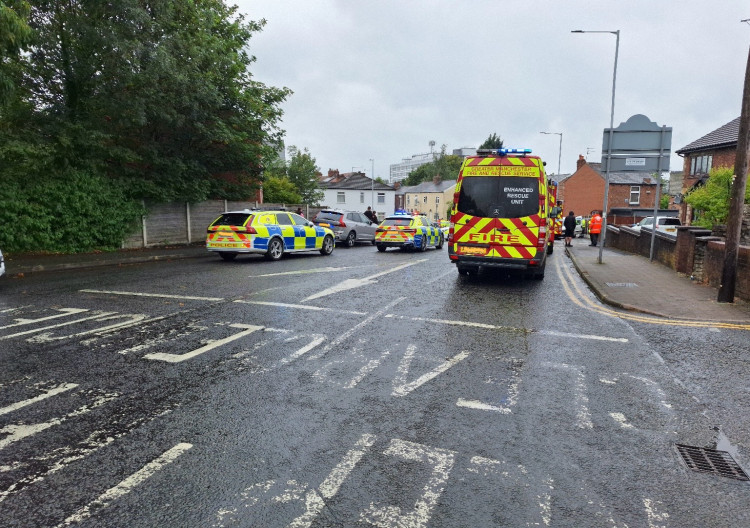 Emergency services have been called to New Moor Lane following a collision involving - the road remains closed (Image - Johnathan Cowden)