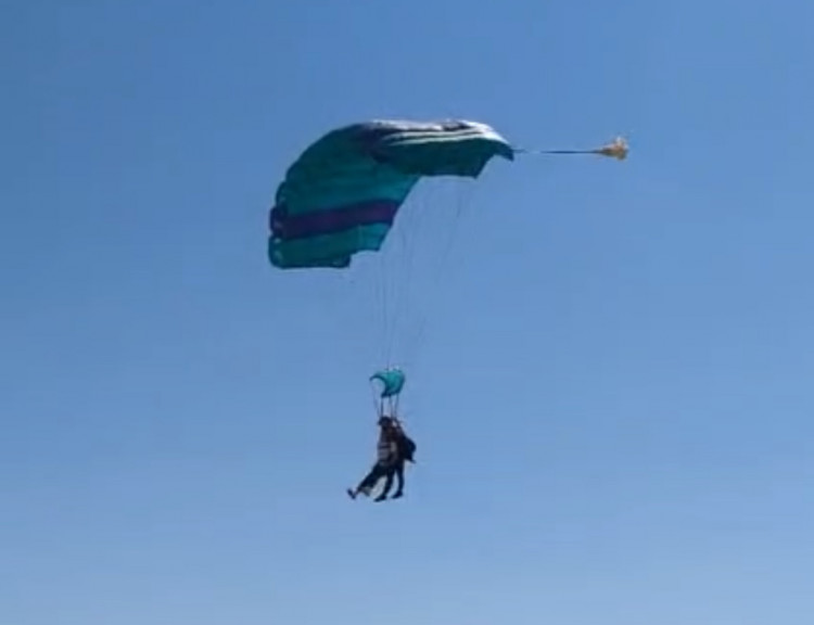 Thirteen individuals completed a 13,000-foot skydive this July to support The Esther Project (image supplied)