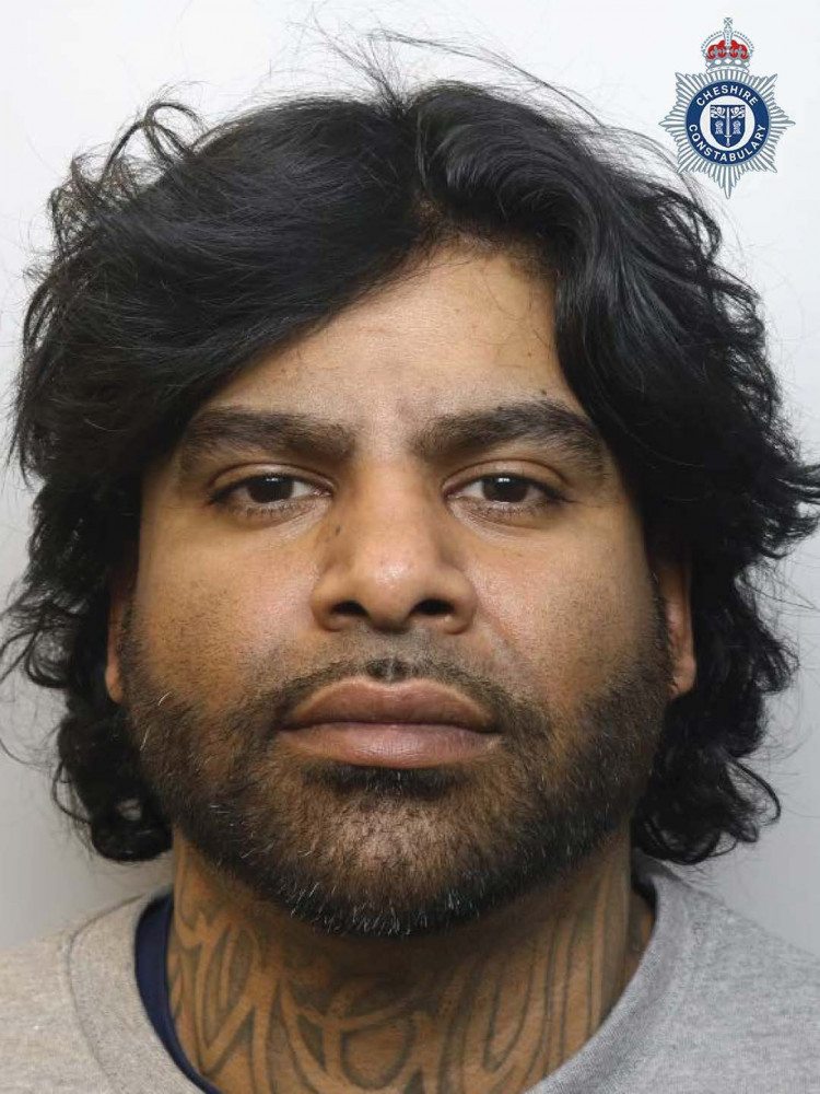 Videsh Raghoonanan, 38, has been sentenced to four years and six months behind bars (Cheshire Police).