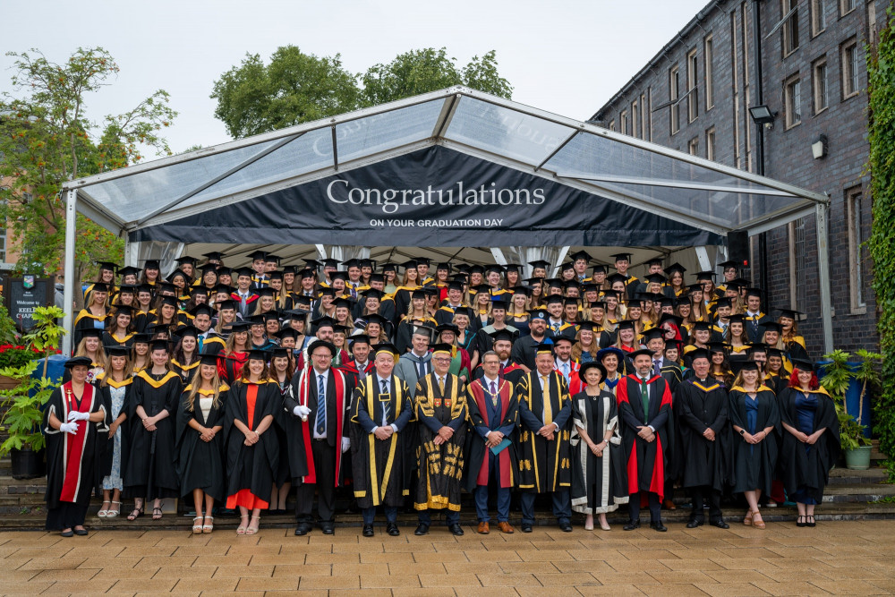  The first cohort graduating from the Harper Keele Vet School this week. (Keele University)