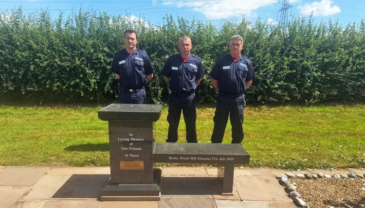 Cheshire Fire and Rescue Service have paid tribute on the 10th anniversary of the Bosley Mill explosion (Credit: CFRS)