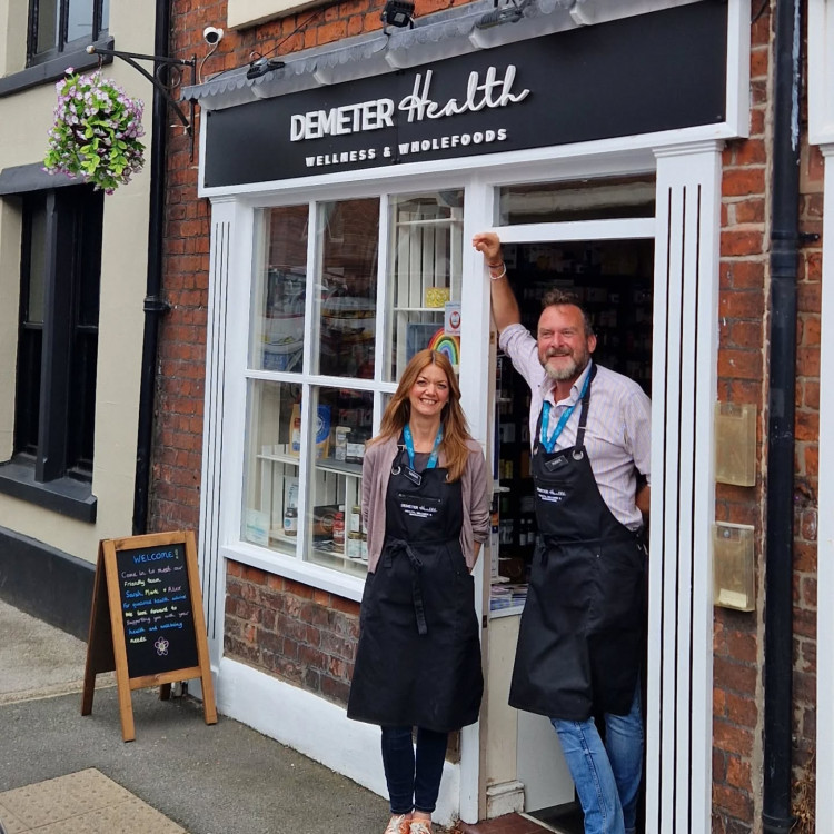 Shop manager, Sarah Dicken with fellow employee, Mark Adderley. (Photo: Healthy Stuff Online) 