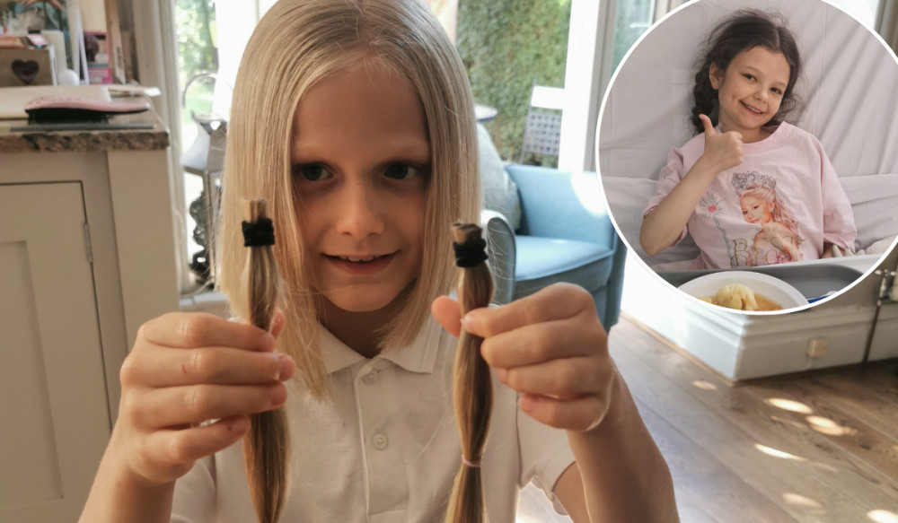 Alfie Hodgkinson has completed a charity haircut in support of his sister, Martha (Credit: RMHC)