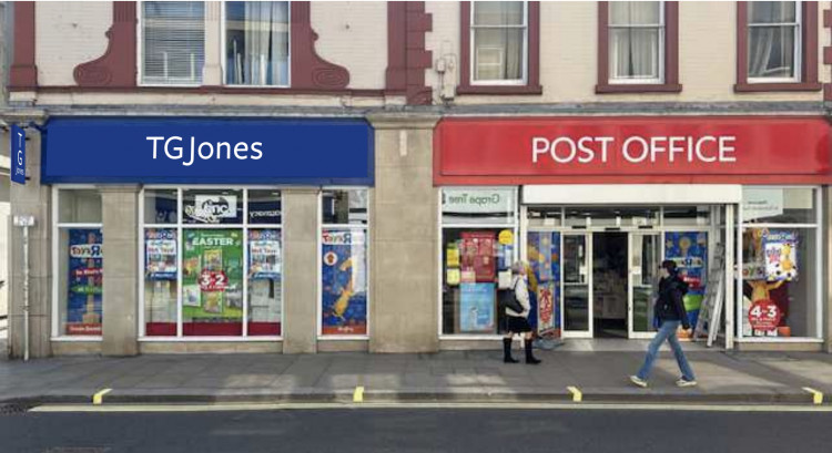 WHSmith on George Street will soon display new TG Jones signage as part of a national rebrand (credit: Planning application).
