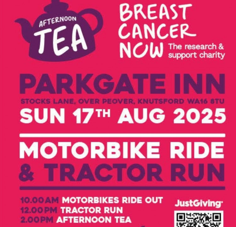 Afternoon Tea. Tractor pull and Motorbike run.  In Aid of Breast Cancer Now