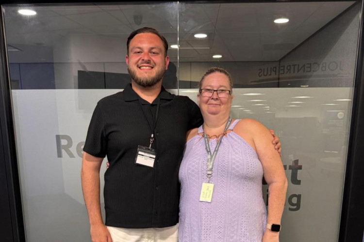 Sam Journet with fellow recent Reform by-election winner Sarah-Jane Shields
