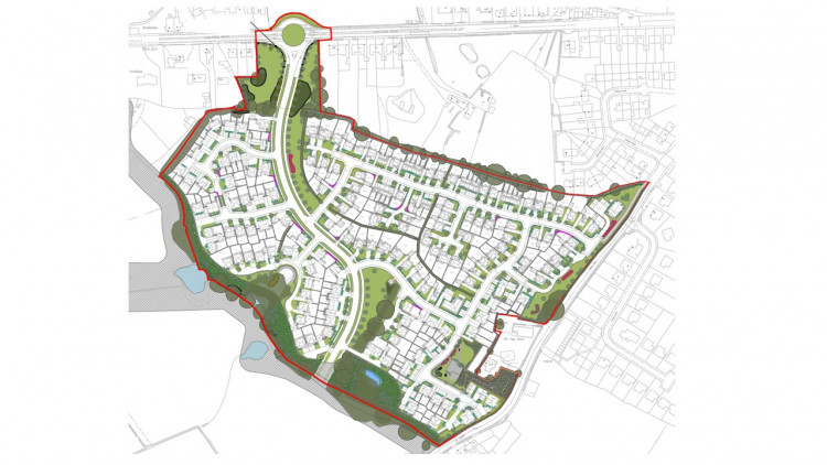 The plan for the new development, off Chelford Road (Credit: Redrow)