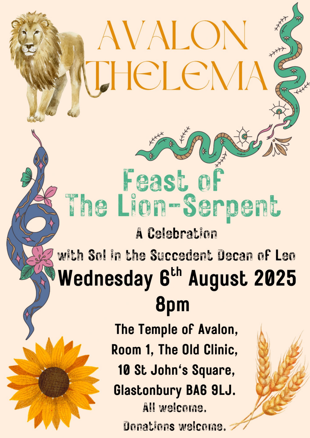 Avalon Thelema — Feast of the Lion-Serpent 